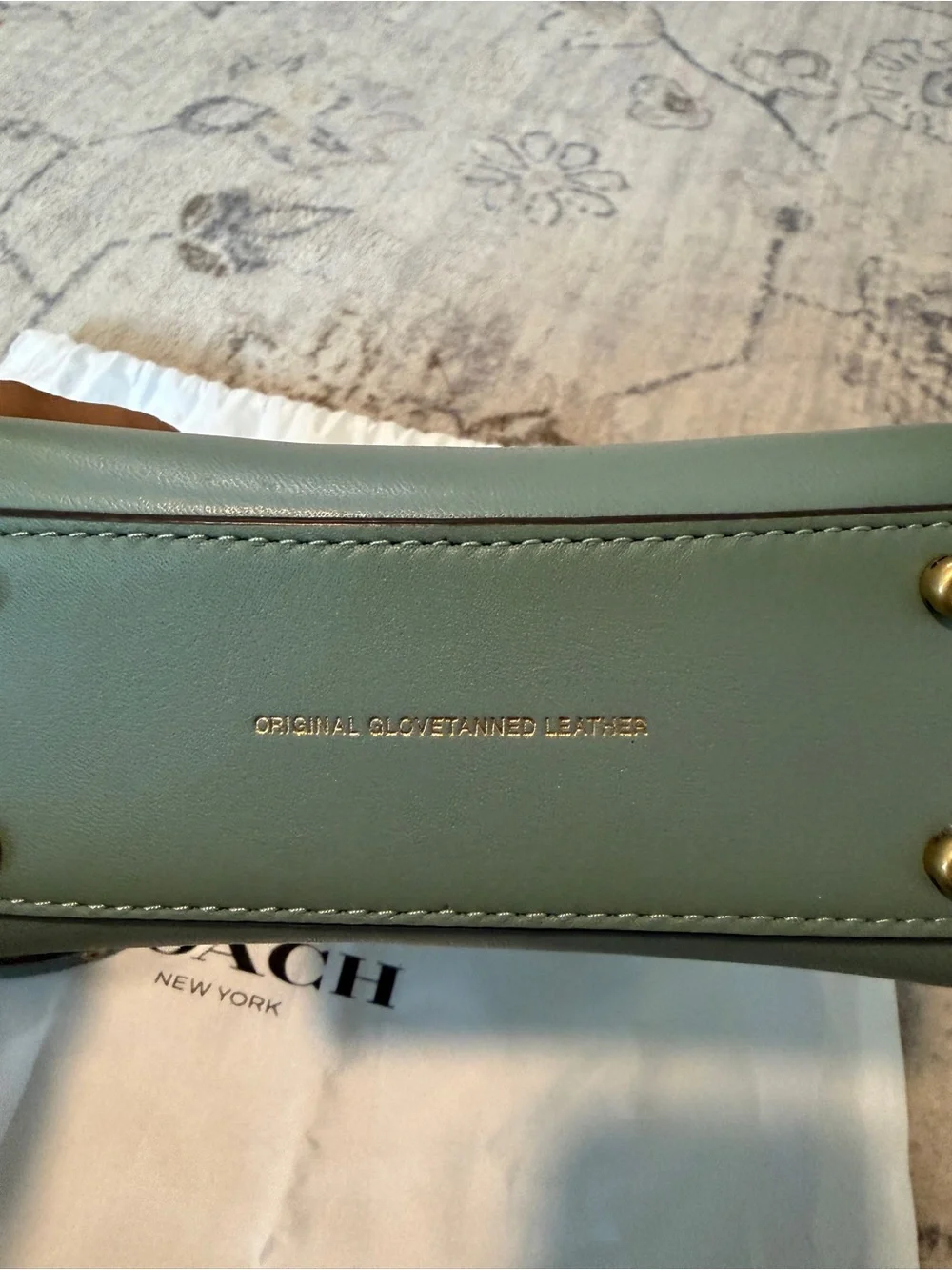 Coach Mini Top Handle Bag in Sage